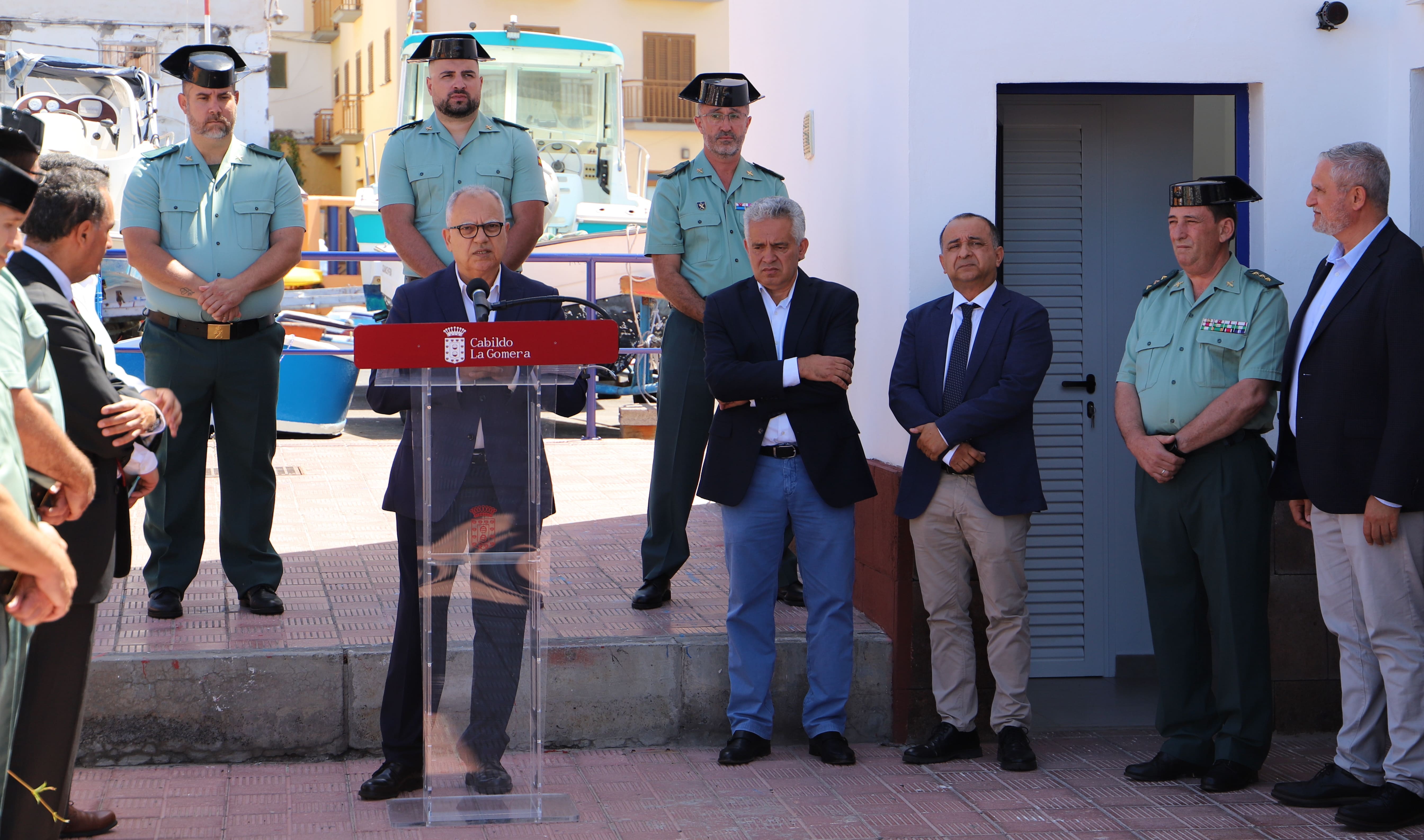 Imagen de La Guardia Civil incorpora un nuevo puesto en las  instalaciones del Puerto de Vueltas, en Valle Gran Rey